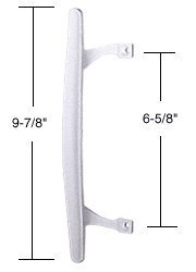 Crl C1196 White Inside Pull 6-5 8 Screw Holes