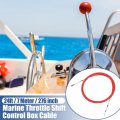 Uxcell 2pcs 24ft 276 Inch Marine Type 3300 33c Throttle Shift Remote Control Box Cable With Clevis For Yamaha Outboard Engine