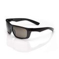 Dynamo Safety Glasses With Gray Anti Scratch Polycarbonate Lenses Black Full Rim Frame Abrasion Resistant And 99 9 Percent Uv 