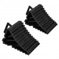 Yctze 2pcs Slip Stopper Car Anti-slip Block Tyre Wheel Alignment Tire Support Pad For Rubber Chockss Trailers Chock Chock 