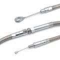 Httmt- Stainless Braided 10 Clutch Cable Compatible With A 87-a 05 Big Twin Dyna Wide Glide Switchback