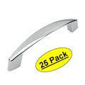 Cosmas 3335ch Polished Chrome Cabinet Hardware Handle Pull 3-3 4 96mm Hole Centers 25 Pack 
