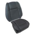 Driver Bottom Top Perforated Leather Seat Covers Black For Ford Mustang 2010 2011 2012 2013 2014 