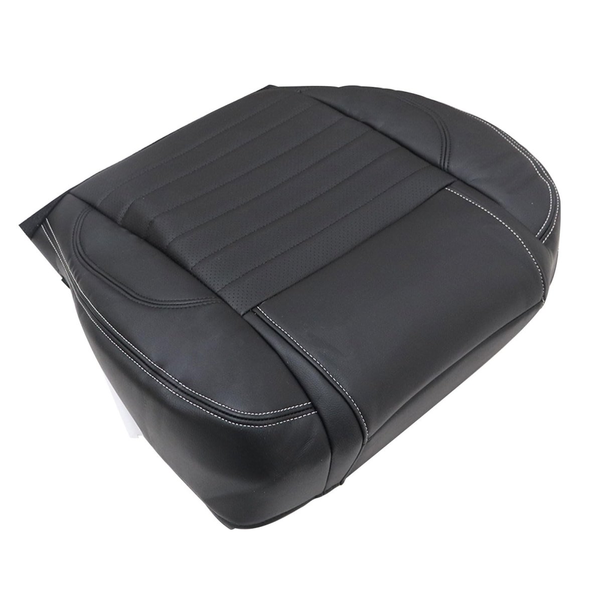 Driver Bottom Top Perforated Leather Seat Covers Black For Ford Mustang 2010 2011 2012 2013 2014
