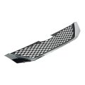 Antuko Front Bumper Radiator Grille Chrome With Black Grill Replacement For 2011-2017 Sienna