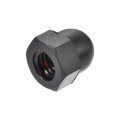 Uxcell M6 Thread Dia Dome Head Nylon Cap Acorn Hex Nuts Black 20pcs