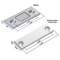 Ultra Thin Shower Door Magnet And Stainless Steel Strike Plate
