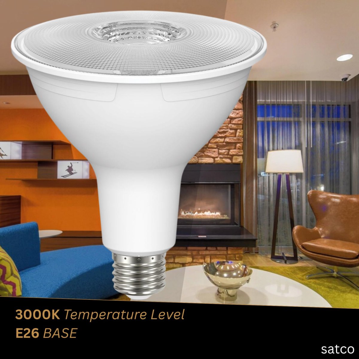 Satco Led R38 Lamp 11 5w 90w Equivalent 3000k Soft White 90 Cri 40a Beam Angle Dimmable Medium Base 120v Clear Finish A Bulbs A