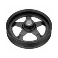 Power Steering Pump Pulley For Oldsmobile Alero 1999 To 2004 Steel Serpentine Belt Type Black 5 Groove Press Fit Replaces 