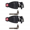 Ocpty 2x Uncut Keyless Entry Remote Key Fob Shell Replacement For Specific Mbz Series Iyz 3312