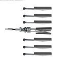 Engine Cylinder Hone Deglazer 2 Inches To 6-1 Adjustable 4 Long Blade With100 220 400 Grit Stones Piston With Black Case