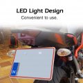 Akozon License Plate Holder Tail Fender Eliminator Mount Bracket With Led Light For Yamaha Mt-07 Fz-07 2014-2018