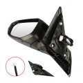 Ocpty Black Left Side Mirror Fit For 2016-2018 Honda Civic Smooth Glass Manual Folding