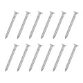 25pcs Fence Deck Nails 1 Inch 304 Stainless Steel Spiral Nail Shank Spikes For House Floor Repairing Wall Woodworking Silver 