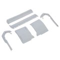Front Bumper Fillers Set For 1973-1974 Cadillac Eldorado Gray Painted Abs Plastic 6 Pcs Go-5517 
