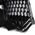 Pit66 Front Bumper Hood Grilles Grill Guards For Ford Escape Kuga 2017 2018 Sport Honeycomb Mesh Grille Parrilla Glossy Black