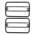 Qiilu Turn Signal Light Grilles 1 Pair Side Protect Guards Black Grille Cover Fit For Jeep Wrangler Tj 1997-2006
