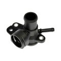 Coolant Water Outlet For Volkswagen Jetta 2008 2009 2010 Plastic Black Standard Replacement Type 2 19 In Bolt Hole Center 