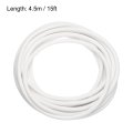 Silicone Foam Seal Weather Strip 6mm 1 4 Inch 5m 15ft Sponge Rubber Cord Solid White