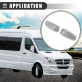 Motoforti Front Signal Side Marker Light Lens Cover For Dodge Sprinter 3500 2003-2006 Abs 5124431aa 05124431aa Clear Gray 1