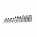 Abn Allen Socket Set 12-piece Sae 4in 3 8in 1 2in Drive Hex And Organizer Rack