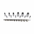 Abn Allen Socket Set 12-piece Sae 4in 3 8in 1 2in Drive Hex And Organizer Rack 