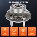 Ocpty New Wheel Hub Bearings Front Rear 5 Lugs Without Abs Compatible For Cadillac Cts Chevrolet Camaro 2010-2013 With Oe