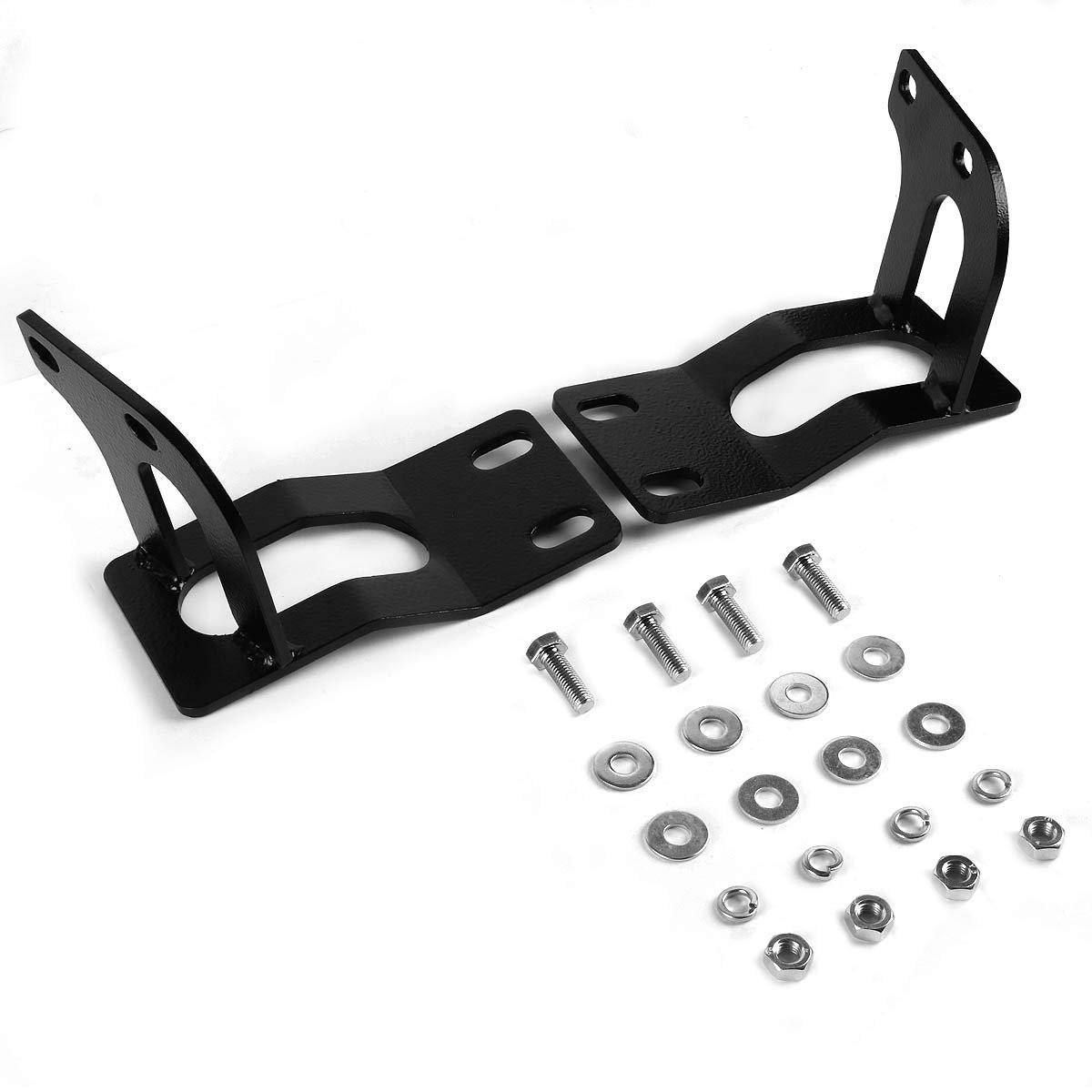 Auto Dynasty For Ford Super Duty 3rd Gen 3 Inches Black Bull Bar 6 Chrome Housing Smoked Lens Fog Lights