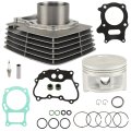 12100-hn6-000 2 69 Inch Cylinder Piston Gasket Top End Kit Replacement For Honda Recon 250 Trx250 2002-2022