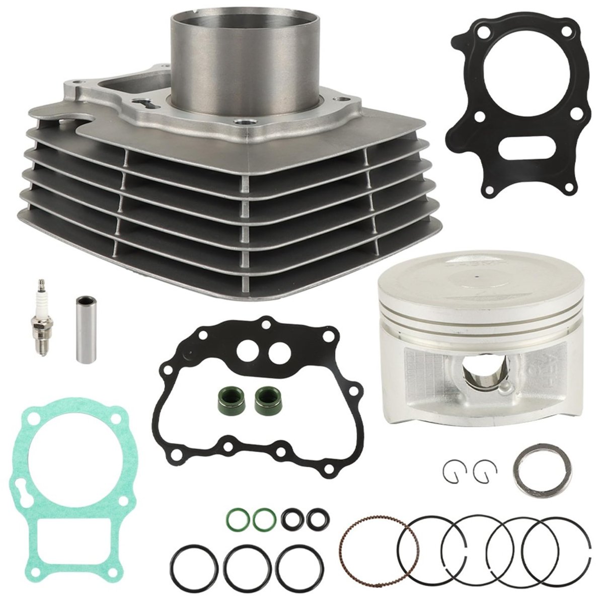12100-hn6-000 2 69 Inch Cylinder Piston Gasket Top End Kit Replacement For Honda Recon 250 Trx250 2002-2022
