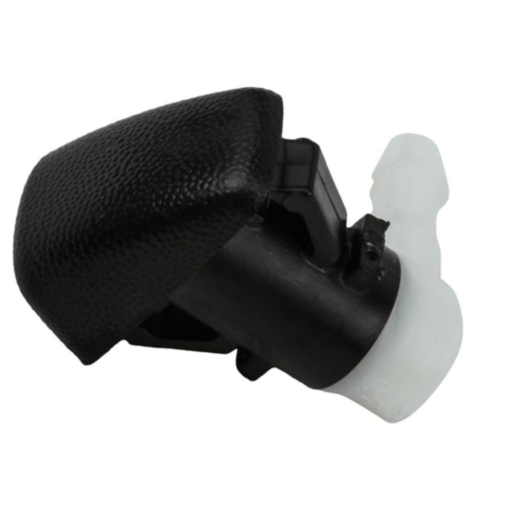 Windshield Washer Nozzle For Chevy Colorado 2015 To 2022 Black Plastic With Clip Attachment Standard Style Replacement Part