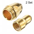 Uxcell P80 Electrode Tip Nozzle 1 7mm Cutter Torch Consumables Accessory For Air Plasma Cutting Machine 2 Set Golden