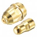Uxcell P80 Electrode Tip Nozzle 1 7mm Cutter Torch Consumables Accessory For Air Plasma Cutting Machine 2 Set Golden