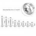 Uxcell M4 Torx Security Screws Kit M4x5 8 10 12 16 20 25 30mm 80pcs 304 Stainless Steel Pan Head Tamper Proof Screw W T20