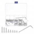 Uxcell M4 Torx Security Screws Kit M4x5 8 10 12 16 20 25 30mm 80pcs 304 Stainless Steel Pan Head Tamper Proof Screw W T20
