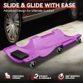Auto Dynasty 40 Inches Mechanic Creeper Automotive Garage Repair Low Profile Under Car Rolling With Padded Headrest Plastic