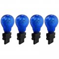 Nghtmre Blue 4pcs 3157 Bright Light Bulbs Car Auto Signal Turn Backup S8 Miniature Lamp 3457k 3157ll 4157k 3057ll 4157nak