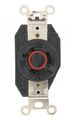 Leviton 2380 20-amp 480-volt- 3py Flush Mounting Locking Receptacle Industrial Grade Non-grounding Black 