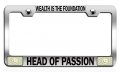 Wealth Is The Foundation Head Of Passion Muslim Islamic Ch Steel Auto Suv License Plate Frame Tag Holder 