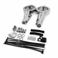Httmt- Motorcycle Front Chrome Turn Signal Relocation Kit For H-d Harle Fxd Dyna 2008-2017 P N Mt224-023-cd 