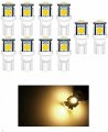 Sago 10x Warm White Yellowish Led Replacements For Malibu Landscape Light 5 Smd Per Bulb 194 T10 T5 Wedge Base Work With Both 
