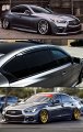 Jdm Vip Style Smoke Tinted Window Visor Rain Guard W Clips Chrome Trim Compatible For 2014-2022 Infiniti Q50 All Models