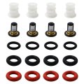 Fuel Injector Repair Kit O-rings Top Middle Botttom Caps Filters Replacement Fit For Honda Civic Crv