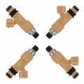 Fuel Injector Ocpty 4 Pcs 12 Holes Replacement Injectors Engine Part Fit For 05-09 11 Subaruester 5l 05 08-11 Impreza 0l 04-07
