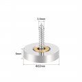 Uxcell Mirror Screws Decorative Caps Cover Nails Brushed Stainless Steel 22mm 8pcs