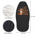 Fehuew Love Corgi Dog Letter 2 Pcs Car Seat Covers Set Vehicle Front Protector Auto Interior Accessories Protetors Mat