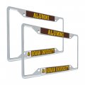 Rowan University Metal License Plate Frame Officially Licensed Alumni 2 Pack Zinc Alloy Universal Fit For Car Standard Size 12 
