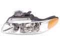 Headlightsdepot Chrome Housing Headlight W Quad Option For Chrysler Dodge Plymouth Caravan Town Country Voyager Includes Left 