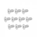 M8x16mm Flat Head Machine Screws Inner Hex Screw 304 Stainless Steel Fasteners Bolts 10pcs 