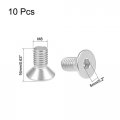 M8x16mm Flat Head Machine Screws Inner Hex Screw 304 Stainless Steel Fasteners Bolts 10pcs